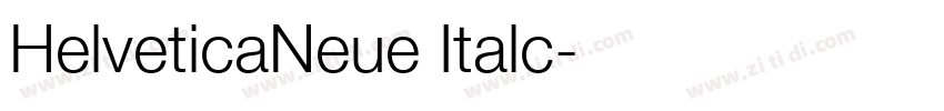 HelveticaNeue Italc字体转换